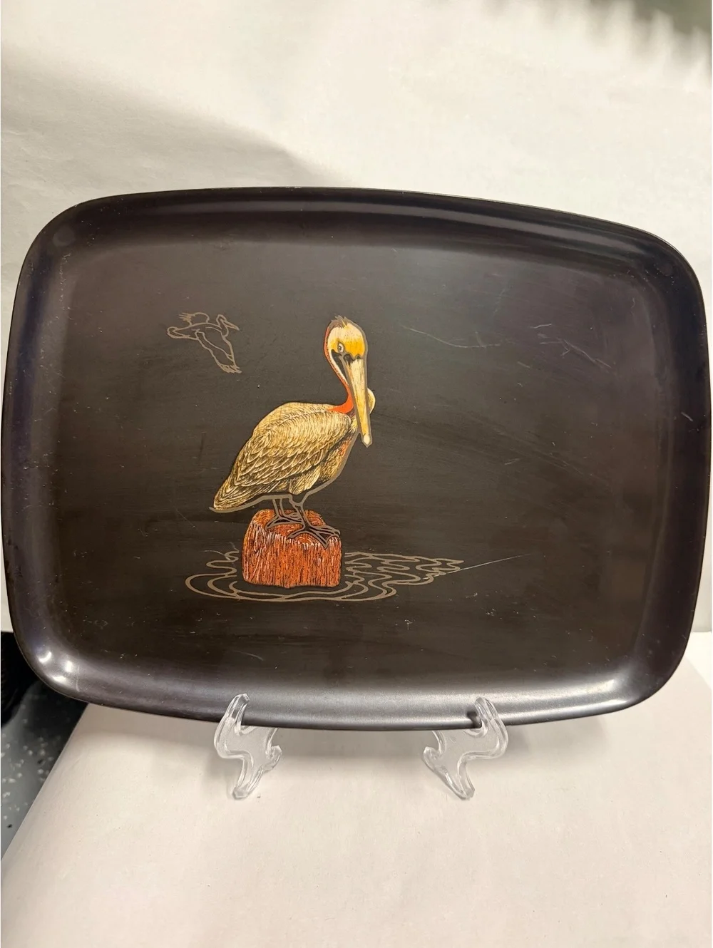 Comco Monterey California Decorative Pelican Tray